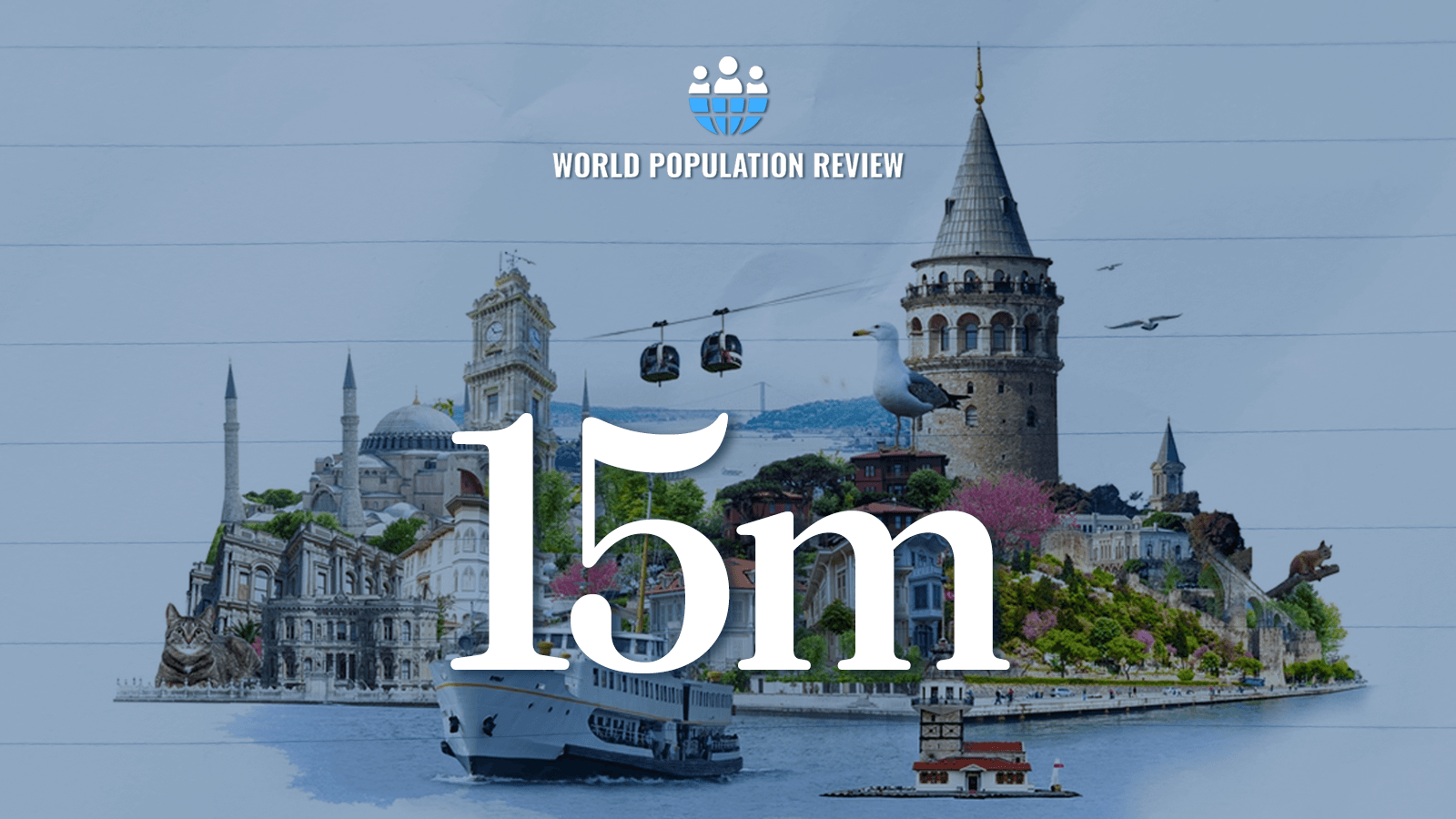 Şehir skyline'ı, yüksek katlı modern gökdelenler ve düşük katlı eski binaların karışımı.